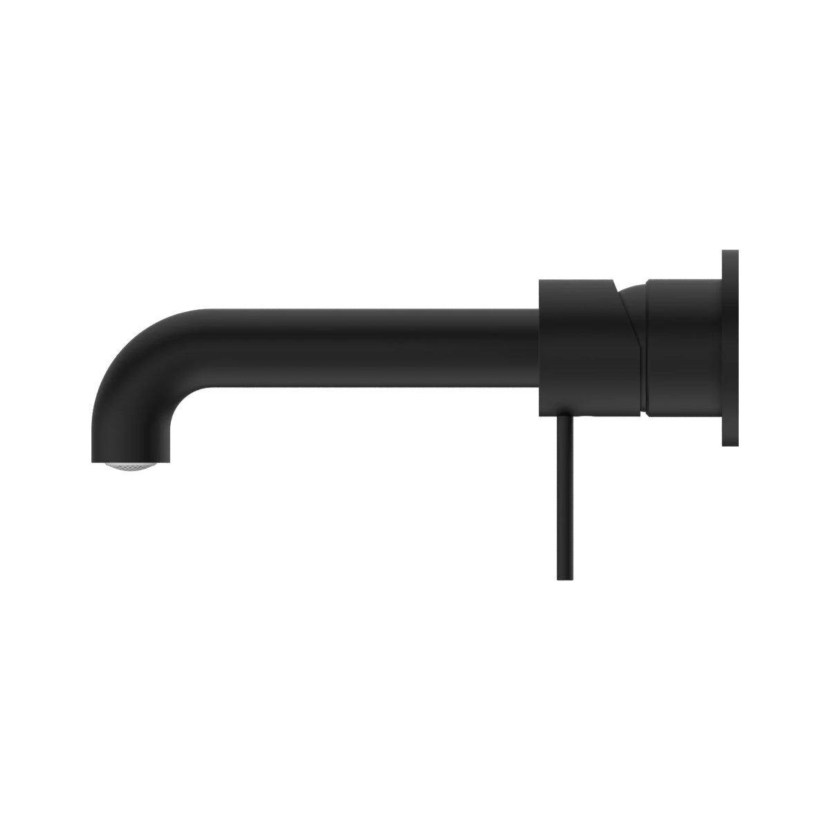 Mecca Wall Basin/Bath Mixer Separate Back Plate 260mm Matte Black