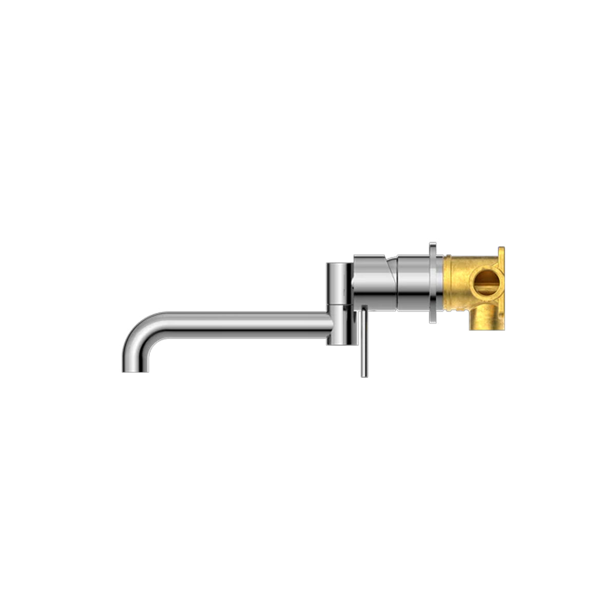 Mecca Wall Basin/Bath Mixer Swivel Spout 225mm Chrome