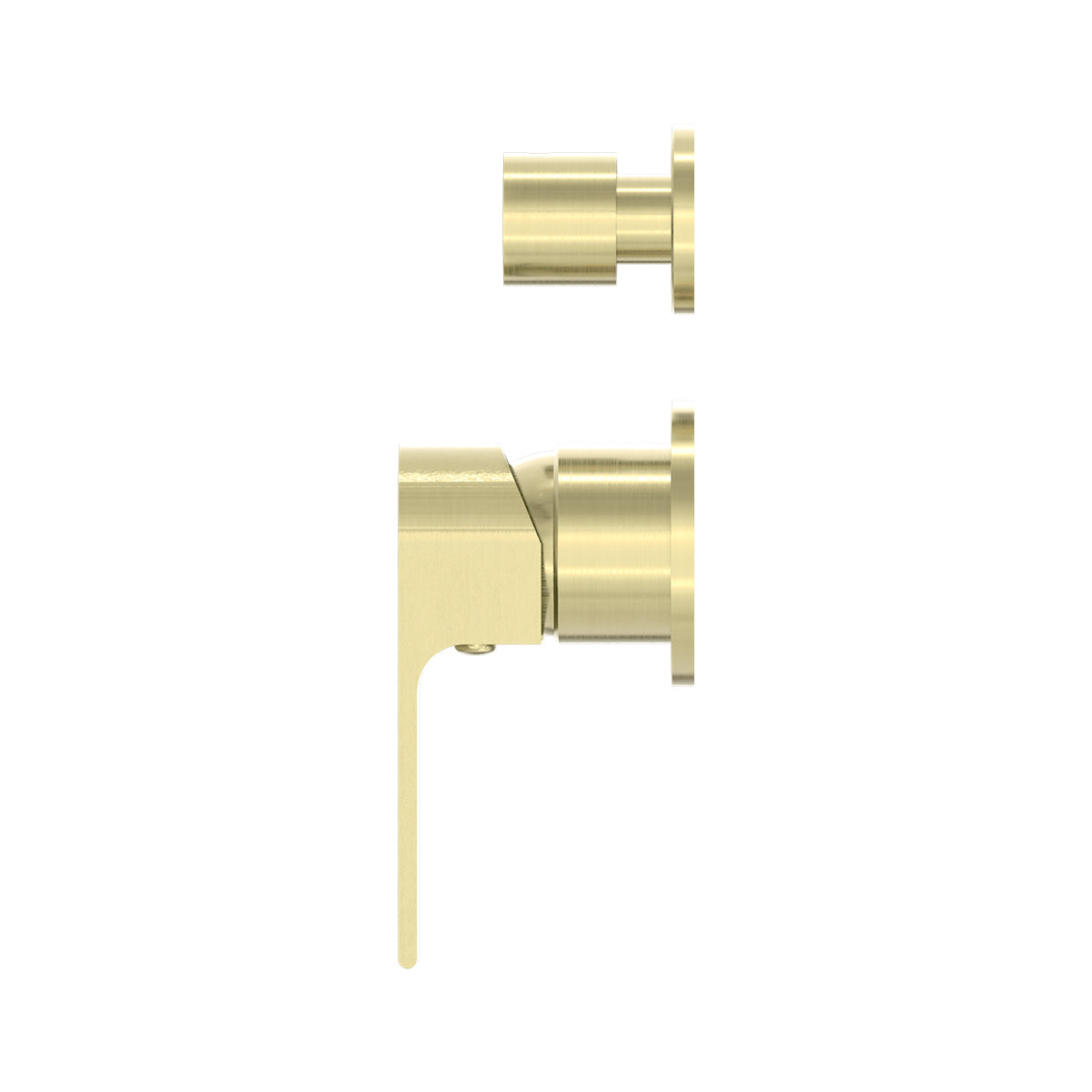 Bianca Shower Mixer With Divertor Separate Back Plate Brushed Gold