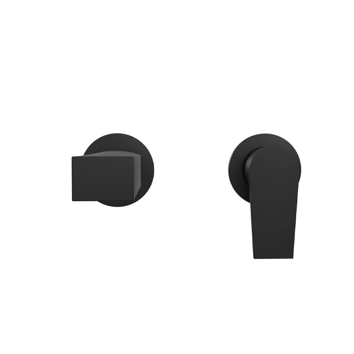 Taut Wall Mount Basin Mixer-Matte Black