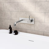 MECCA WALL BASIN/BATH MIXER HANDLE UP 120MM BRUSHED NICKEL