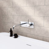 MECCA WALL BASIN/BATH MIXER HANDLE UP 120MM CHROME