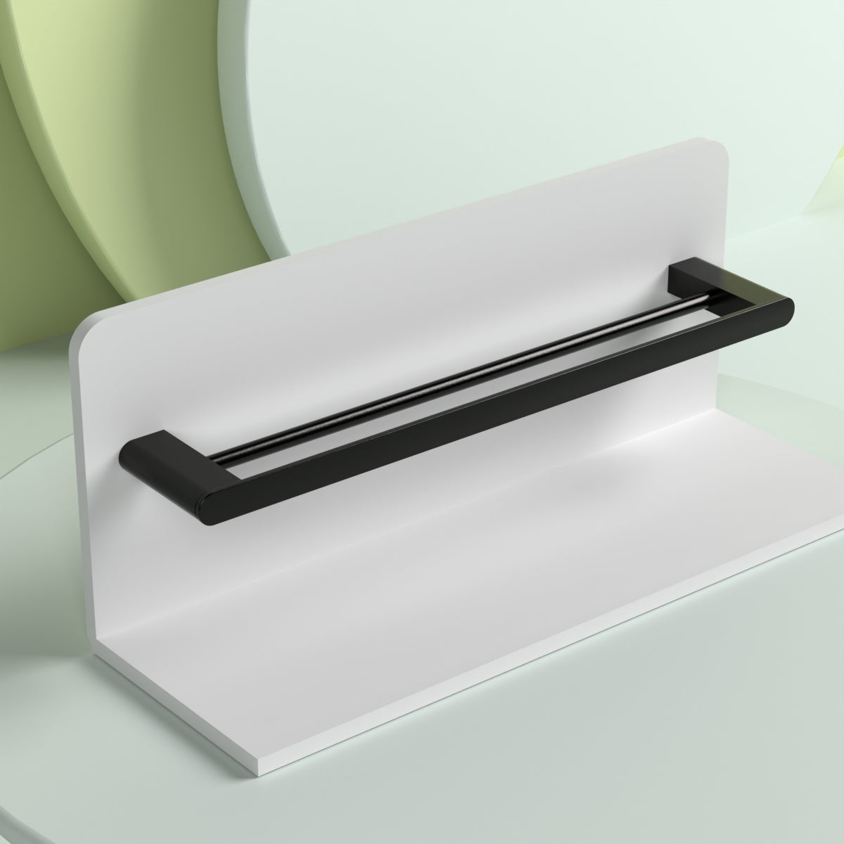 Bianca Double Towel Rail 800mm Matte Black