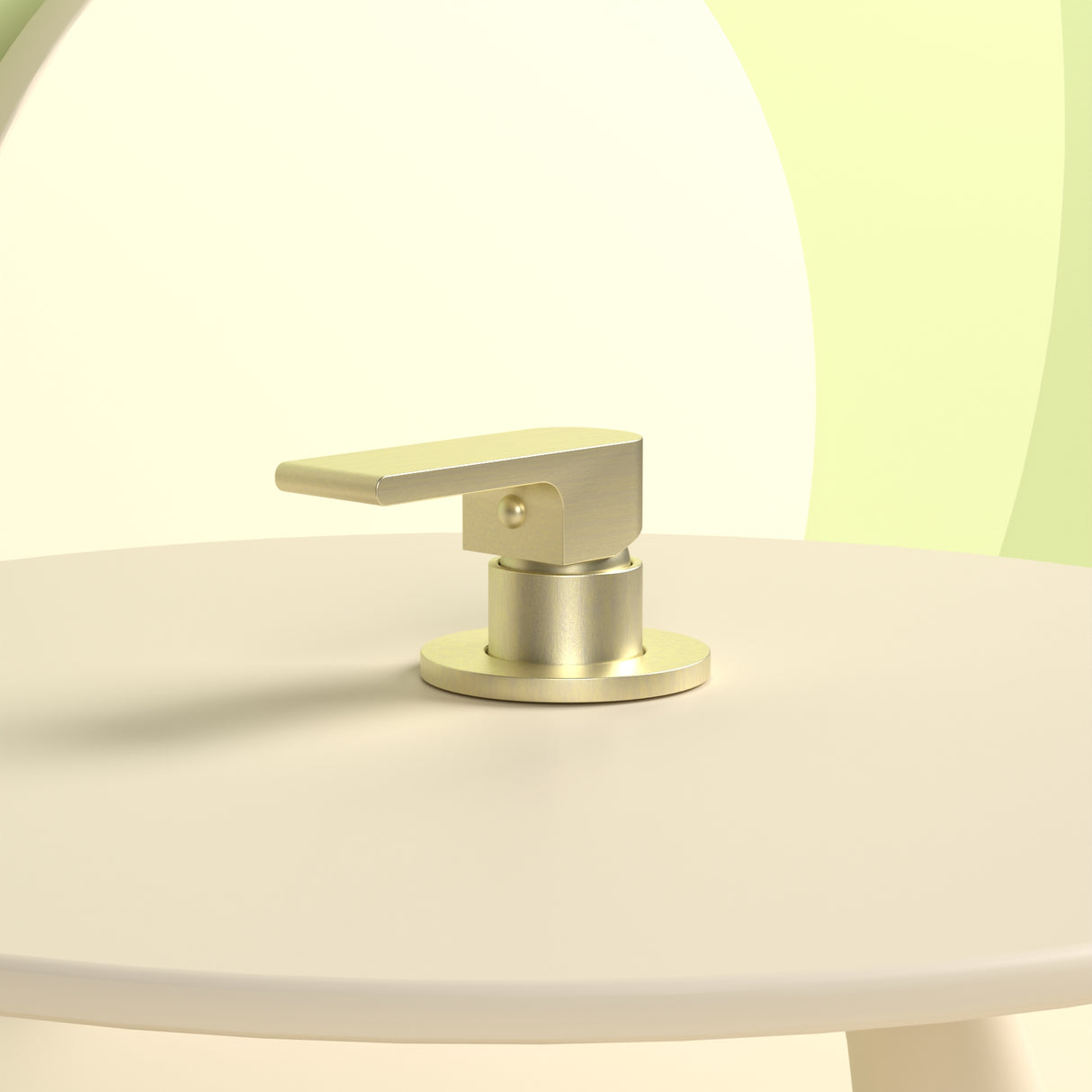 BIANCA SHOWER MIXER 80MM PLATE BRUSHED GOLD