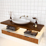 Components Ribbon Basin Spout - Brushed Nickel