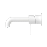 Mecca Wall Basin/bath Mixer Separate Back Plate 120mm Matte White