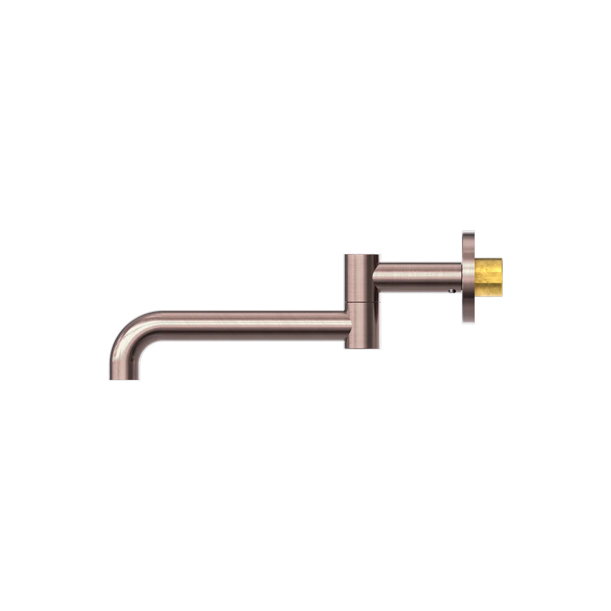 MECCA WALL MOUNTED SWIVEL BATH SPOUT ONLY 225MM BRUSHED BRONZE
