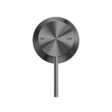 MECCA SHOWER MIXER 60MM PLATE GUN METAL