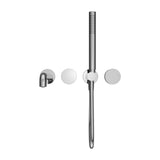 Kara Progressive Shower System Separate Plate With Spout 230mm Chrome
