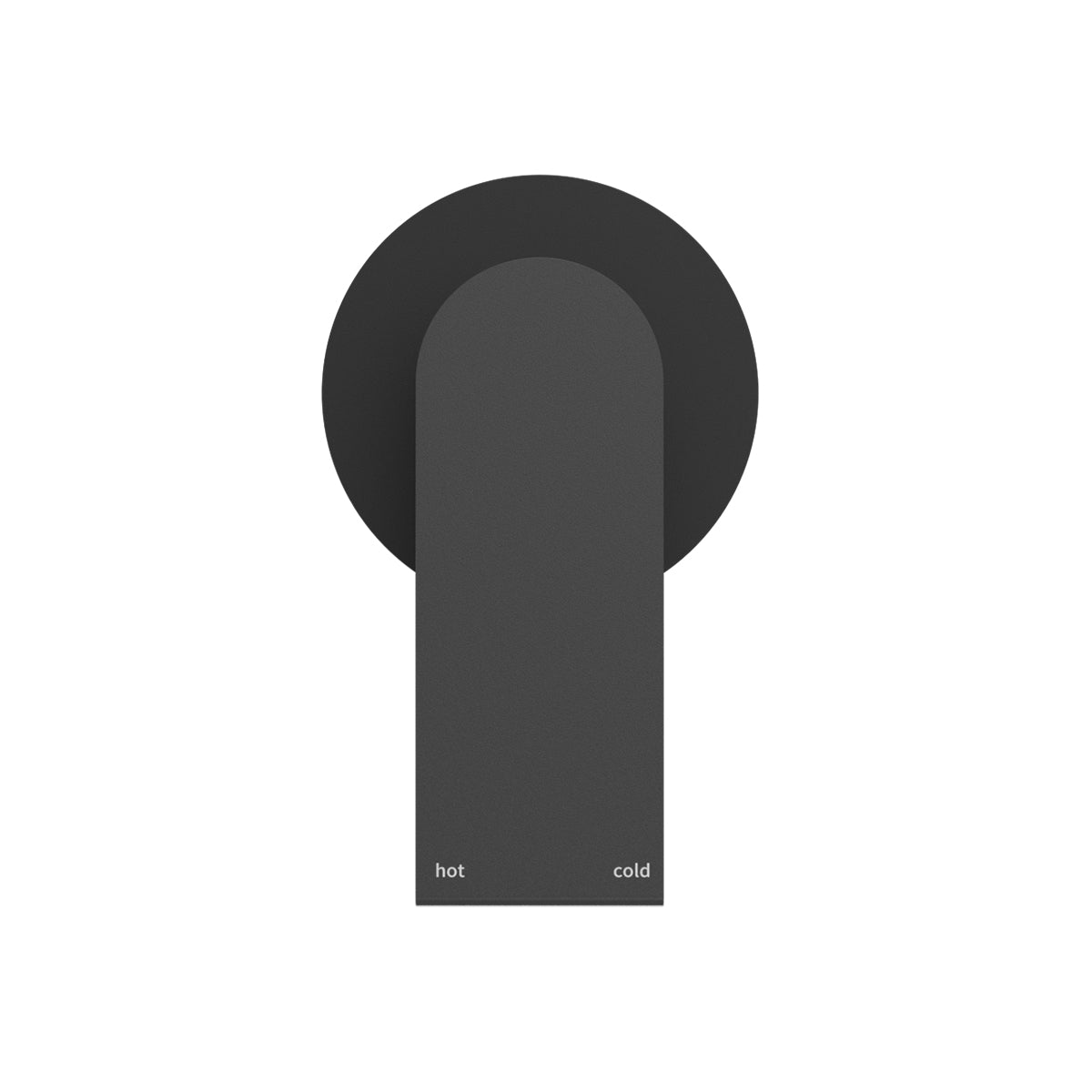 BIANCA SHOWER MIXER 80MM PLATE MATTE BLACK