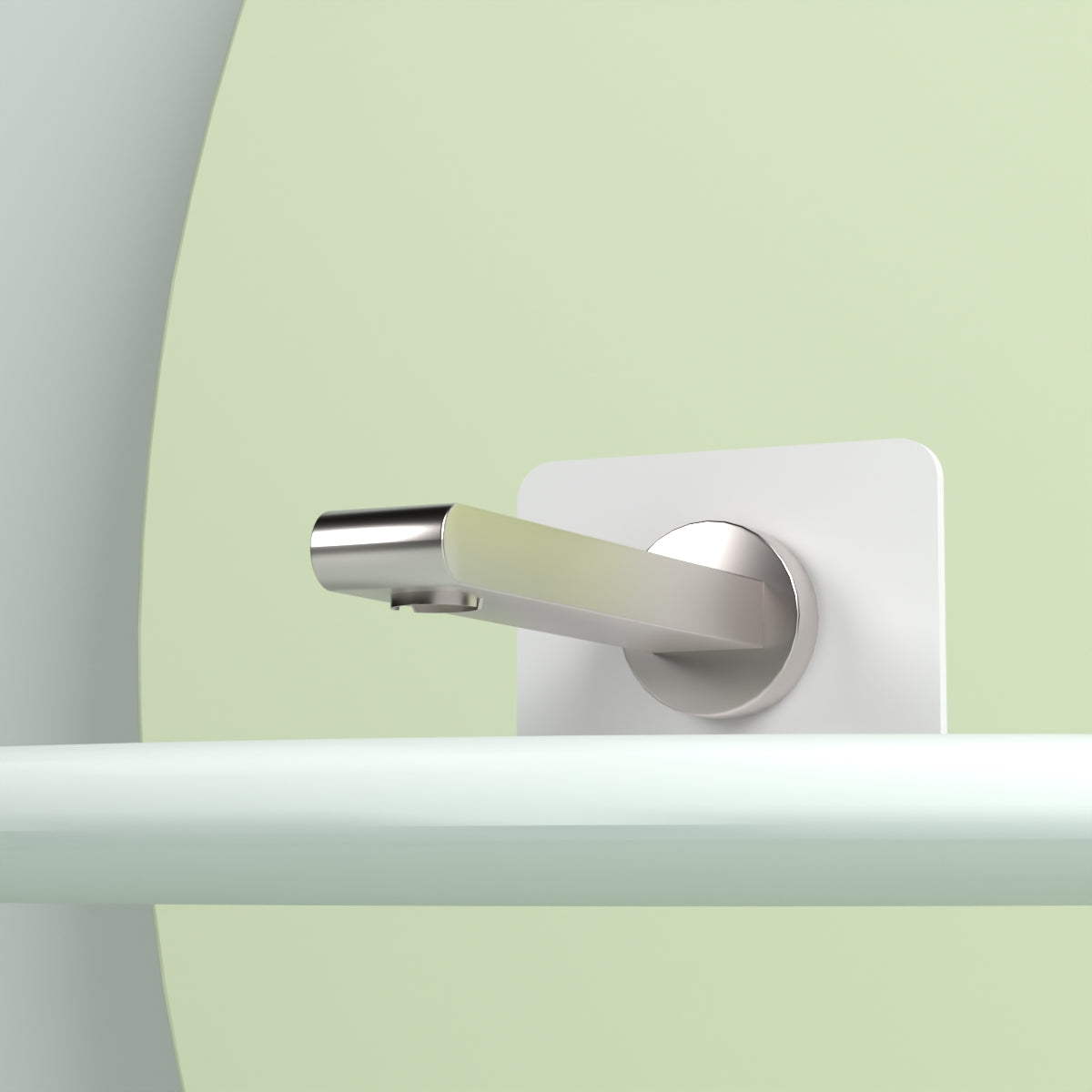 Bianca Fixed Bath Spout Only 200mm Brushed Nickel
