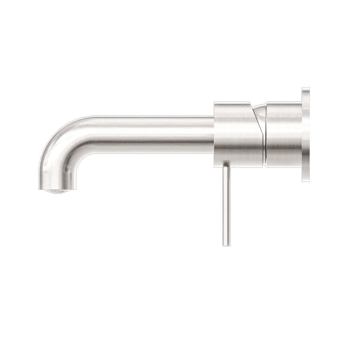 Mecca Wall Basin/Bath Mixer Separate Back Plate 230mm Brushed Nickel