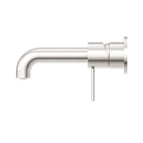 Mecca Wall Basin/Bath Mixer Separate Back Plate 230mm Brushed Nickel