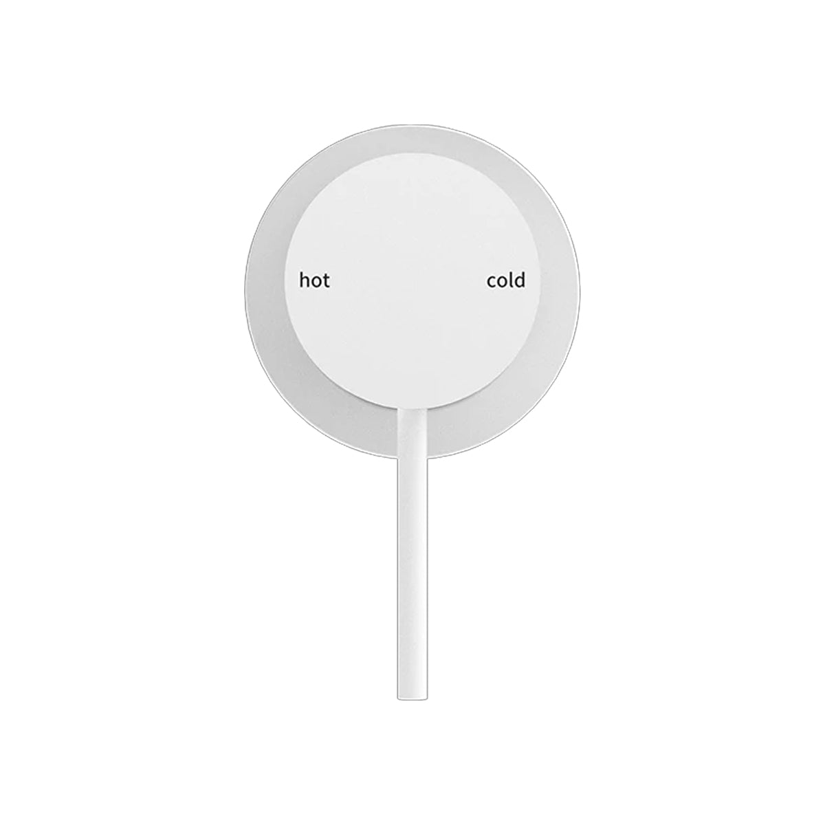 MECCA SHOWER MIXER 60MM PLATE MATTE WHITE