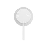 MECCA SHOWER MIXER 60MM PLATE MATTE WHITE
