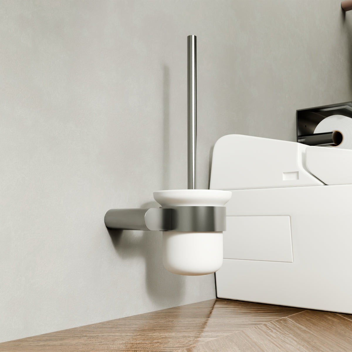 BIANCA TOILET BRUSH HOLDER GUN METAL