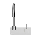 Mecca Wall Basin/Bath Mixer Swivel Spout Handle Up Chrome
