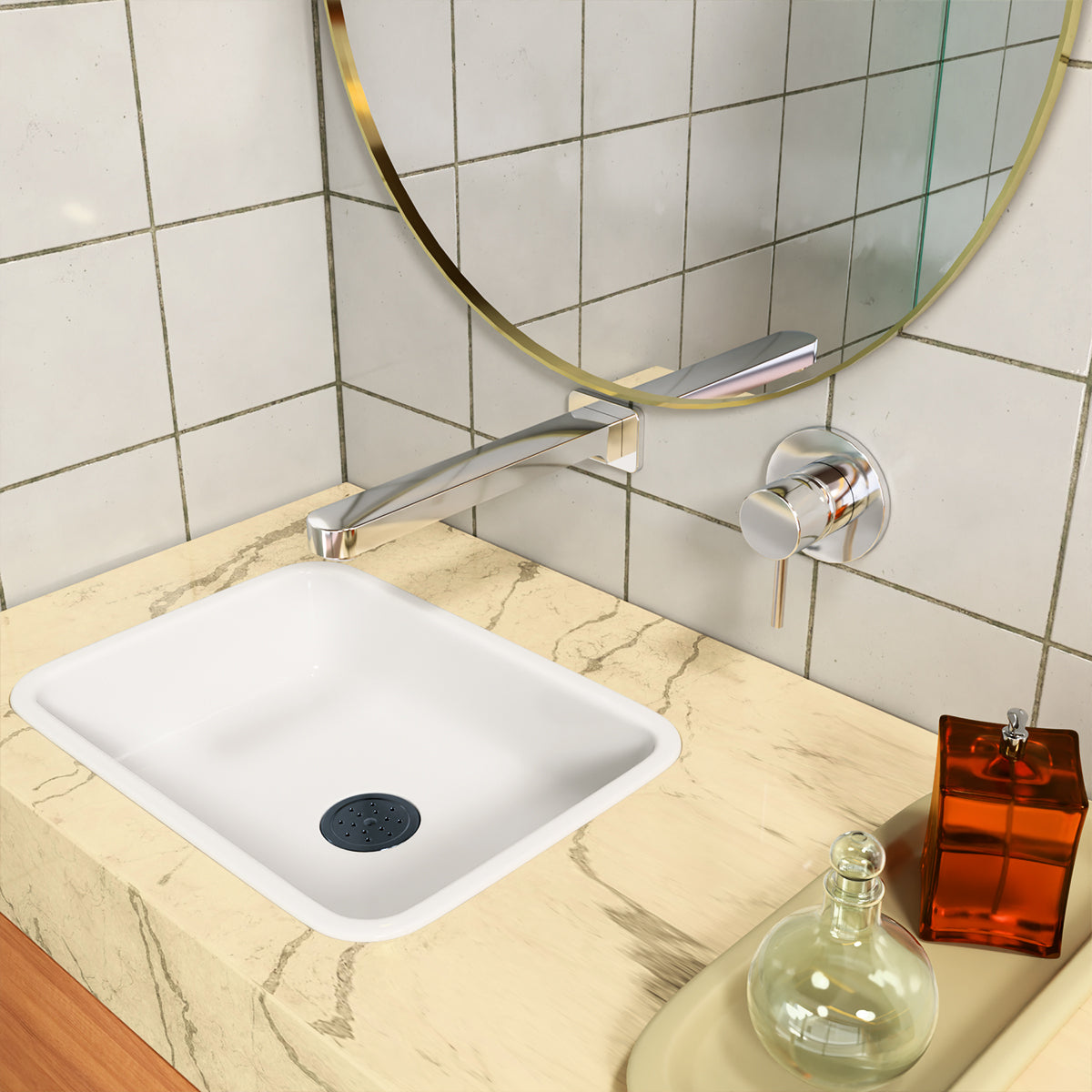 Ecco Fixed Bath Spout Only Chrome