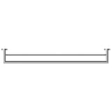 Nero Dolce Double Towel Rail 900mm Chrome