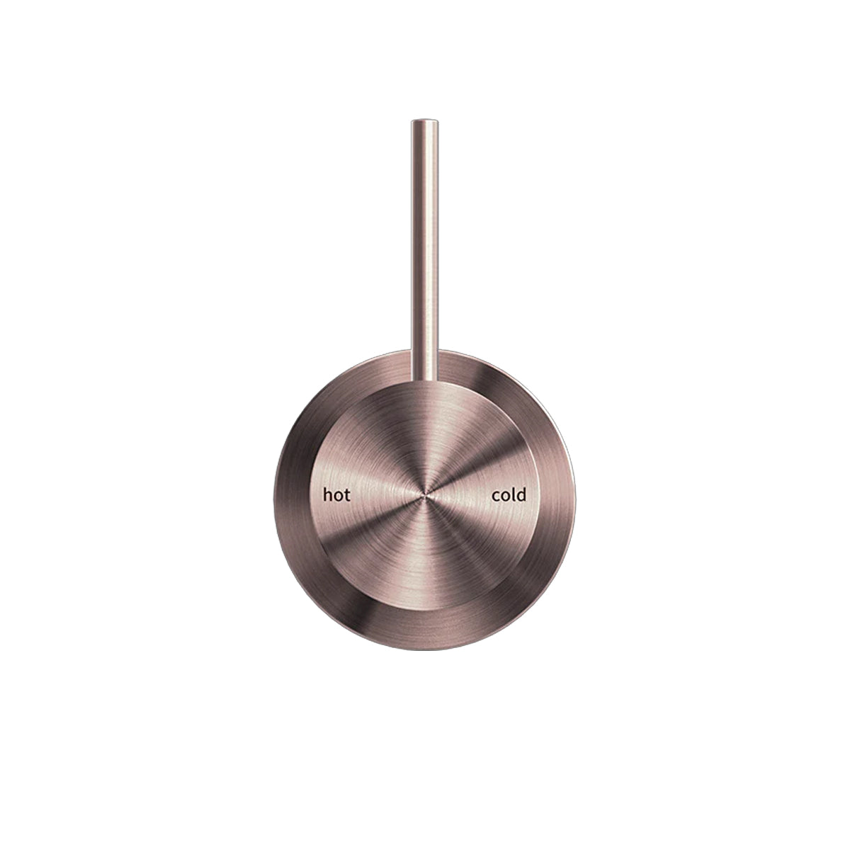 MECCA SHOWER MIXER 60MM HANDLE UP PLATE BRUSHED BRONZE
