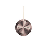 MECCA SHOWER MIXER 60MM HANDLE UP PLATE BRUSHED BRONZE