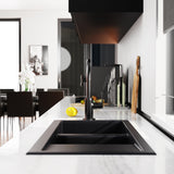 Bianca Kitchen Mixer Gooseneck Spout Matte Black