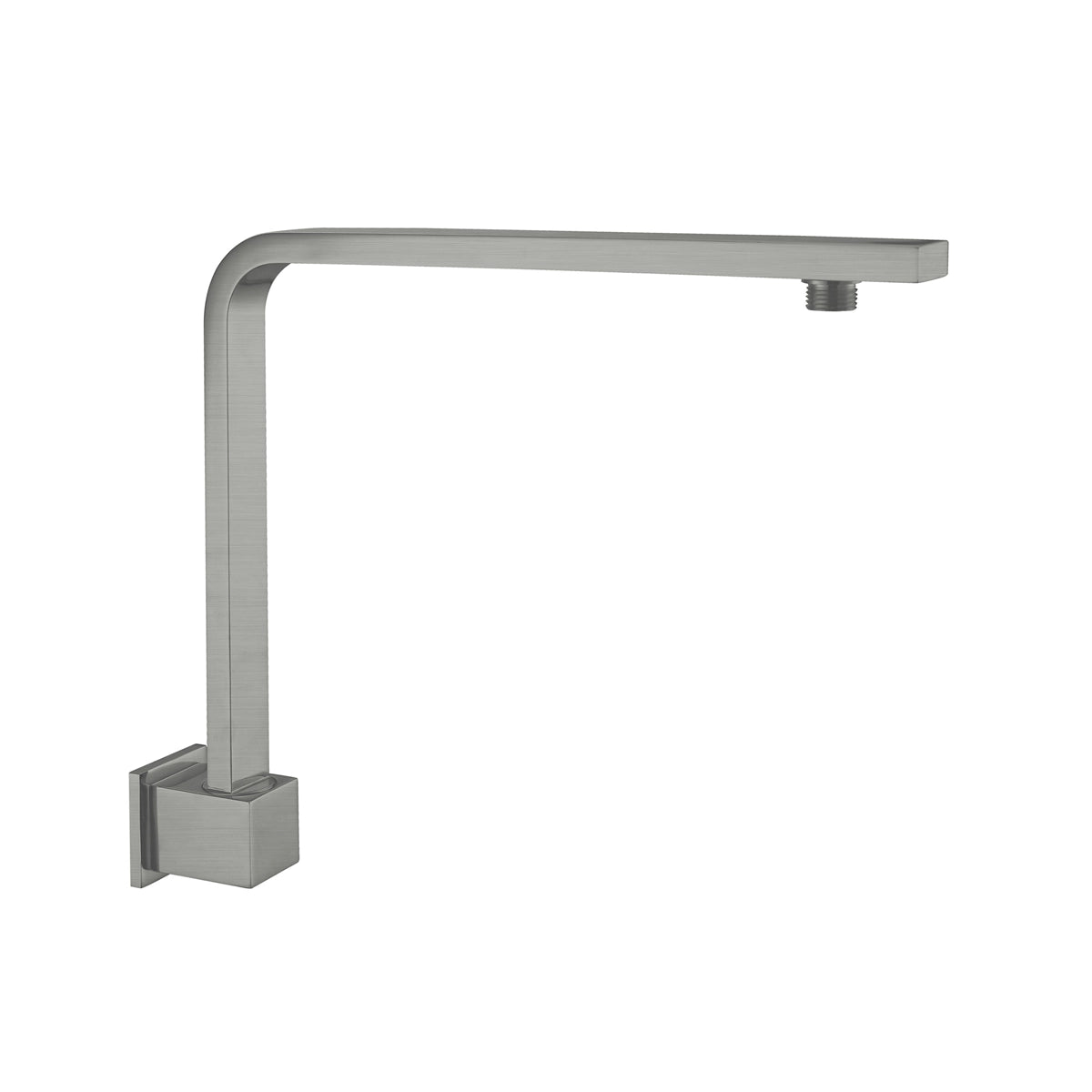 Square Swivel Shower Arm Gun Metal