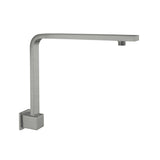Square Swivel Shower Arm Gun Metal