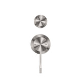 Opal Shower Mixer With Divertor Separate Plate Brushed Nickel
