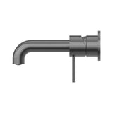 Mecca Wall Basin/Bath Mixer Separate Back Plate 185mm Gun Metal