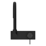 Mecca Wall Basin/Bath Mixer Swivel Spout Matte Black