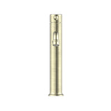 York Straight Tall Basin Mixer With Metal Lever Aged Brass