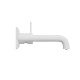 MECCA WALL BASIN/BATH MIXER HANDLE UP 160MM MATTE WHITE