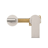 Bianca Wall Basin/Bath Mixer Separate Back Plate 187mm Brushed Nickel