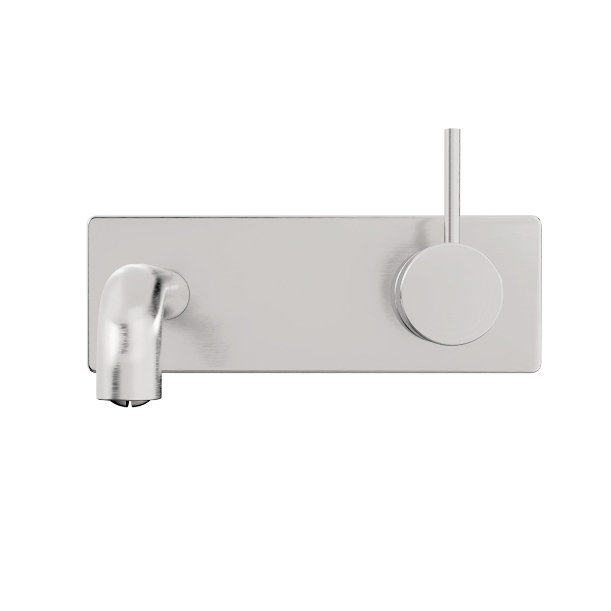 Mecca Wall Basin/bath Mixer Handle Up 260mm Brushed Nickel