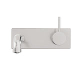 Mecca Wall Basin/bath Mixer Handle Up 260mm Brushed Nickel