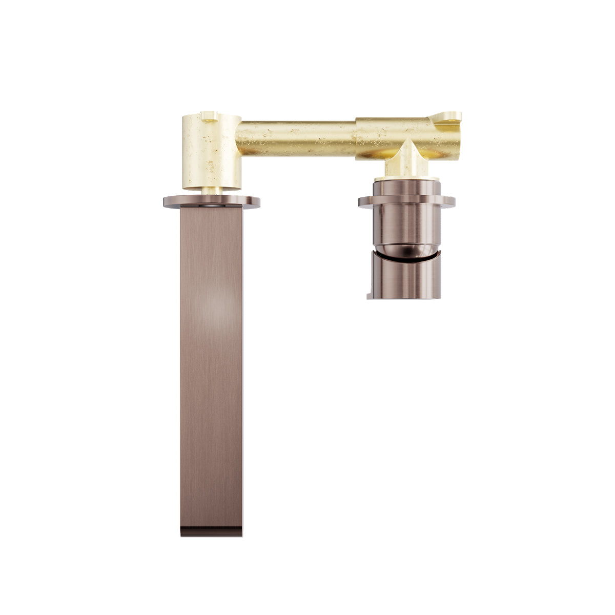 Bianca Wall Basin/Bath Mixer Separate Back Plate 230mm Brushed Bronze