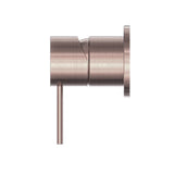MECCA SHOWER MIXER 60MM PLATE BRUSHED BRONZE