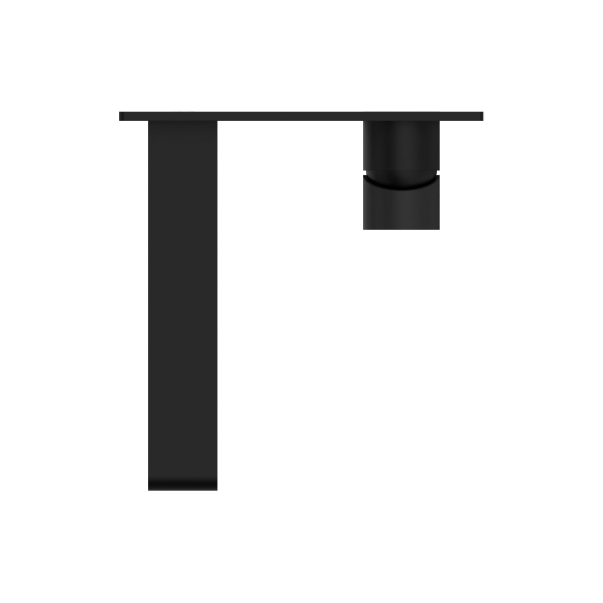 Bianca Wall Basin/Bath Mixer 187mm Matte Black