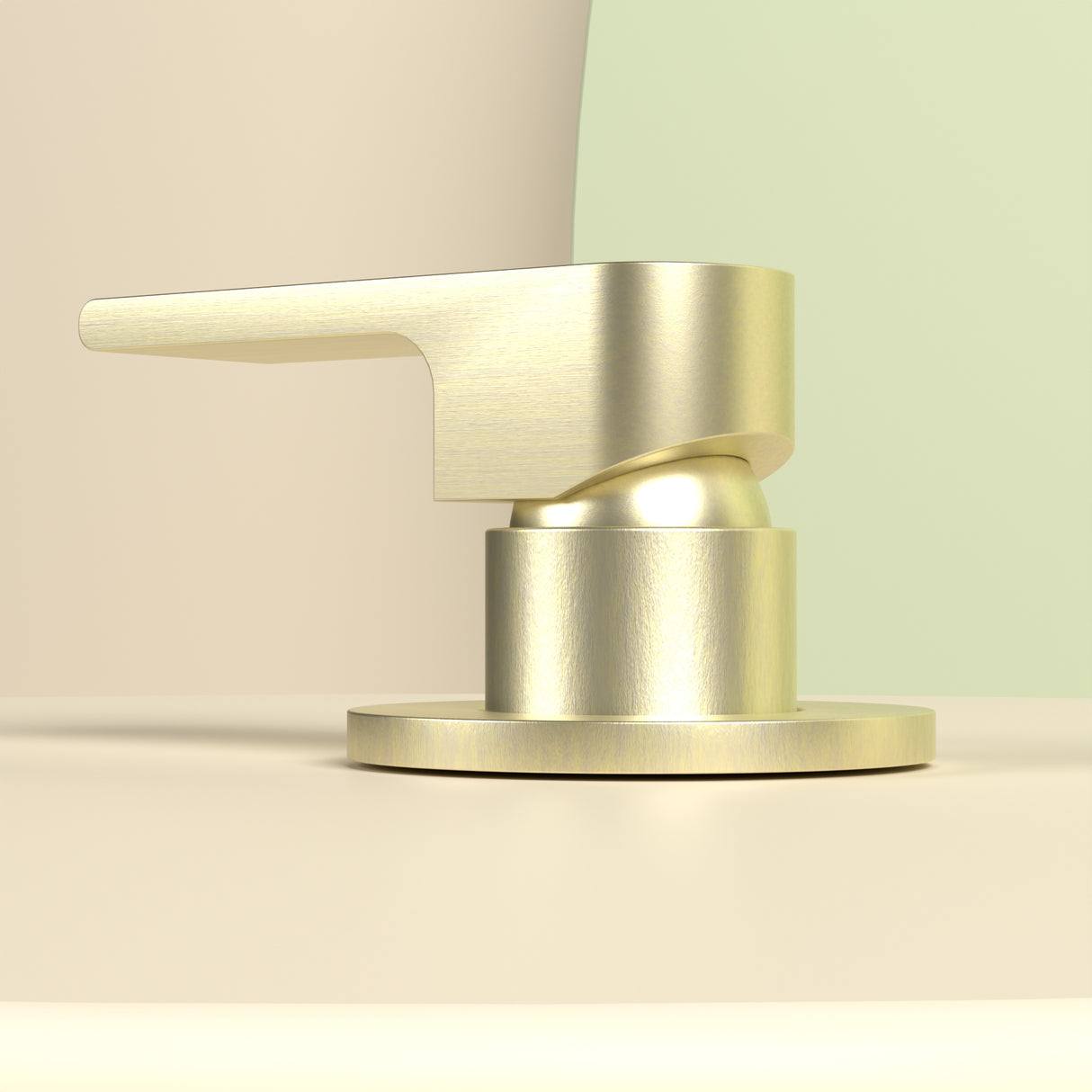 BIANCA SHOWER MIXER 80MM PLATE BRUSHED GOLD
