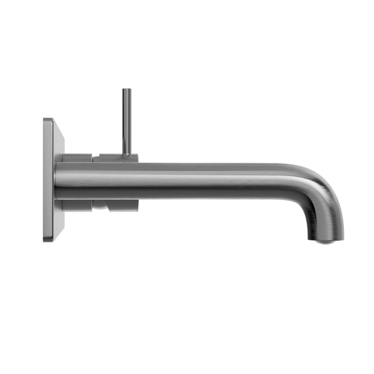 MECCA WALL BASIN/BATH MIXER HANDLE UP 160MM GUN METAL