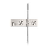 Kara Progressive Shower System With Spout 250mm Brushed Nickel