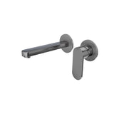 Ecco Wall Basin/Bath Mixer Separate Back Plate Gun Metal