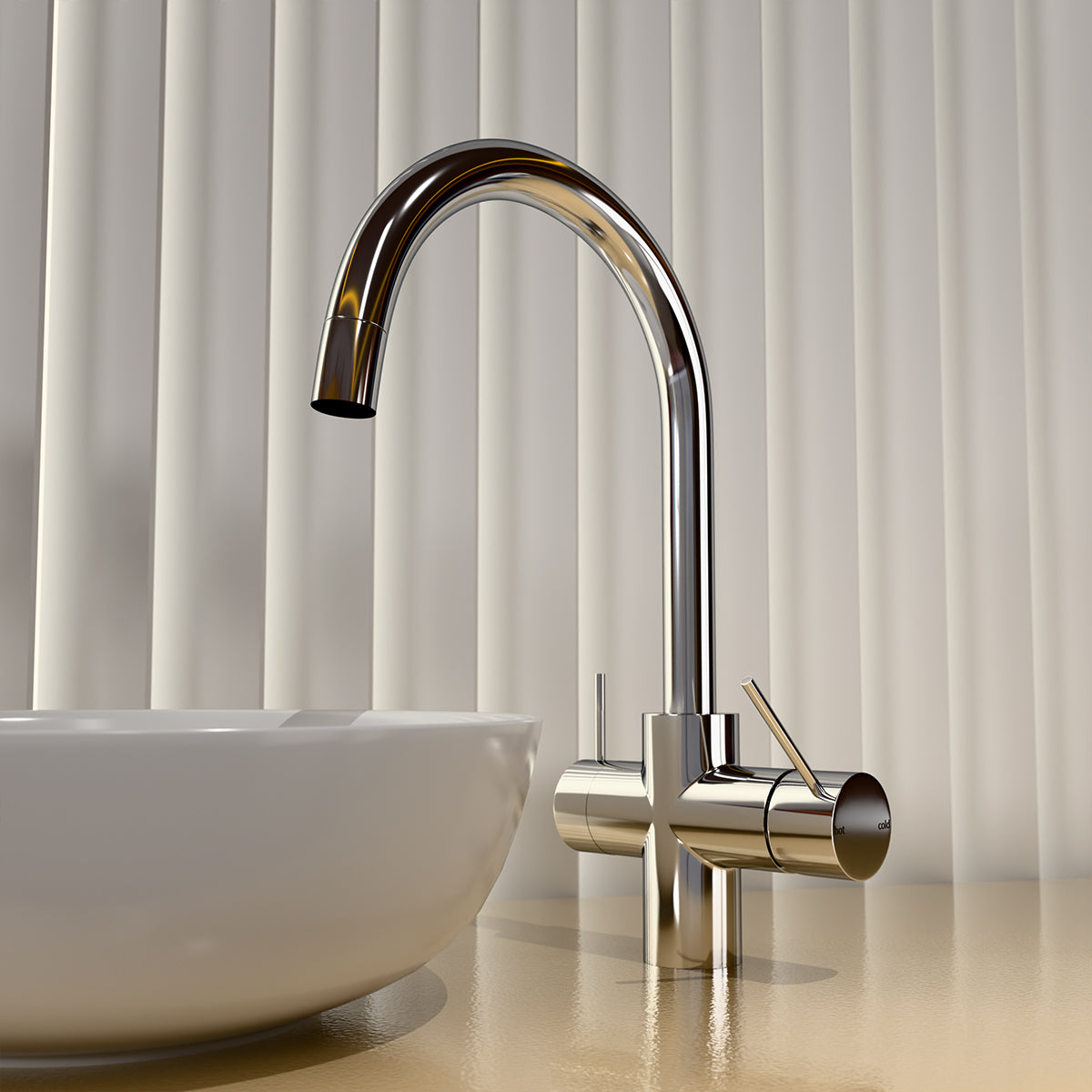 Mecca 3 Way Filtered Mixer Tap Chrome