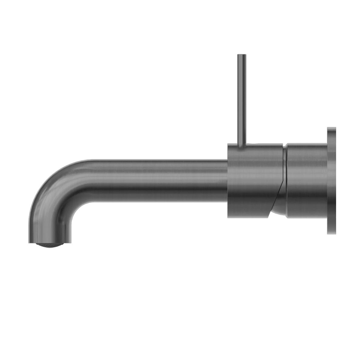 Mecca Wall Basin/Bath Mixer Separate Back Plate Handle Up 230mm Gun Metal