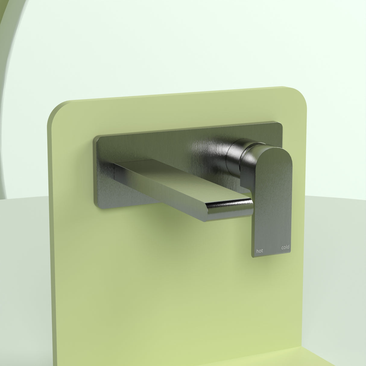 Bianca Wall Basin/Bath Mixer 187mm Gun Metal