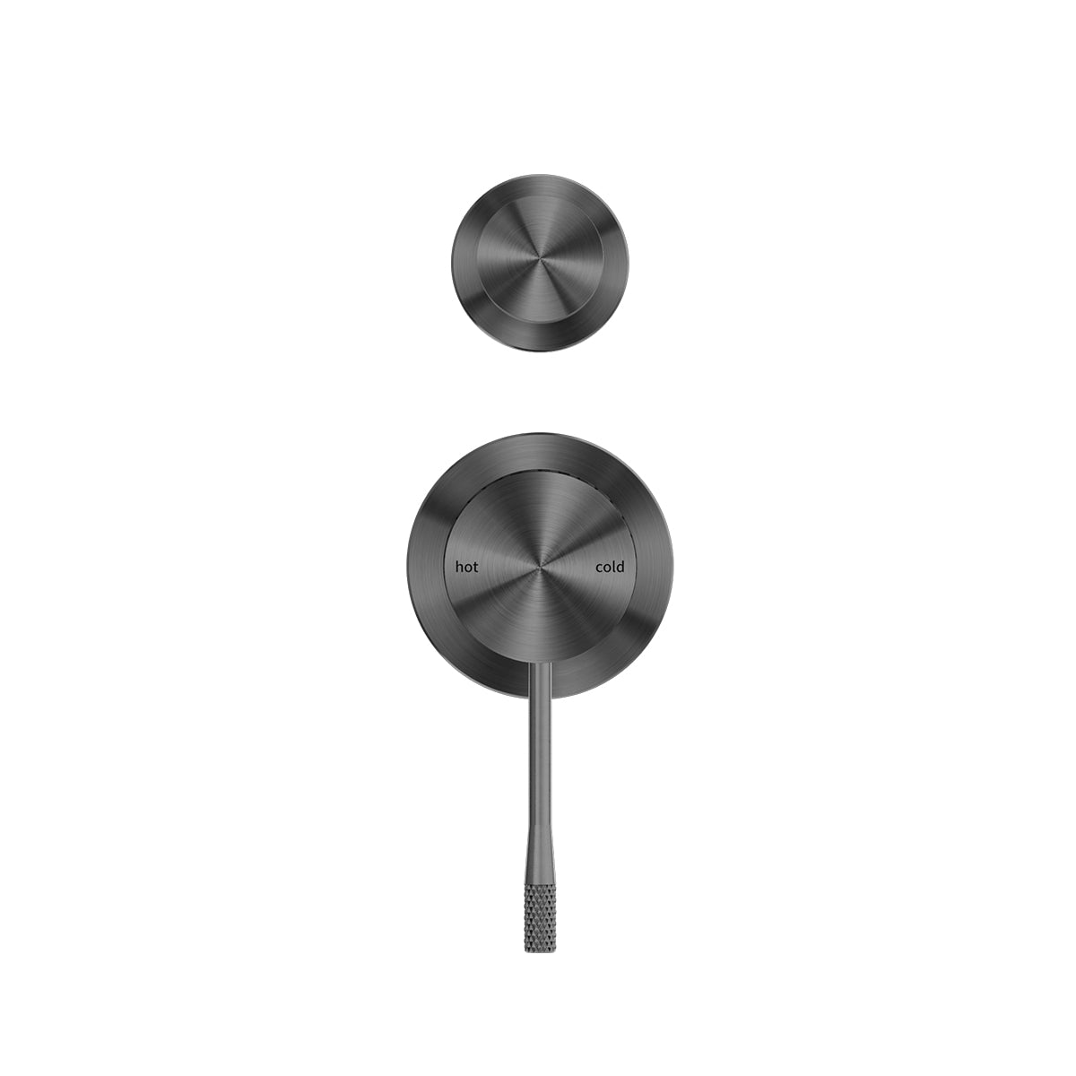 Opal Shower Mixer With Divertor Separate Plate Graphite