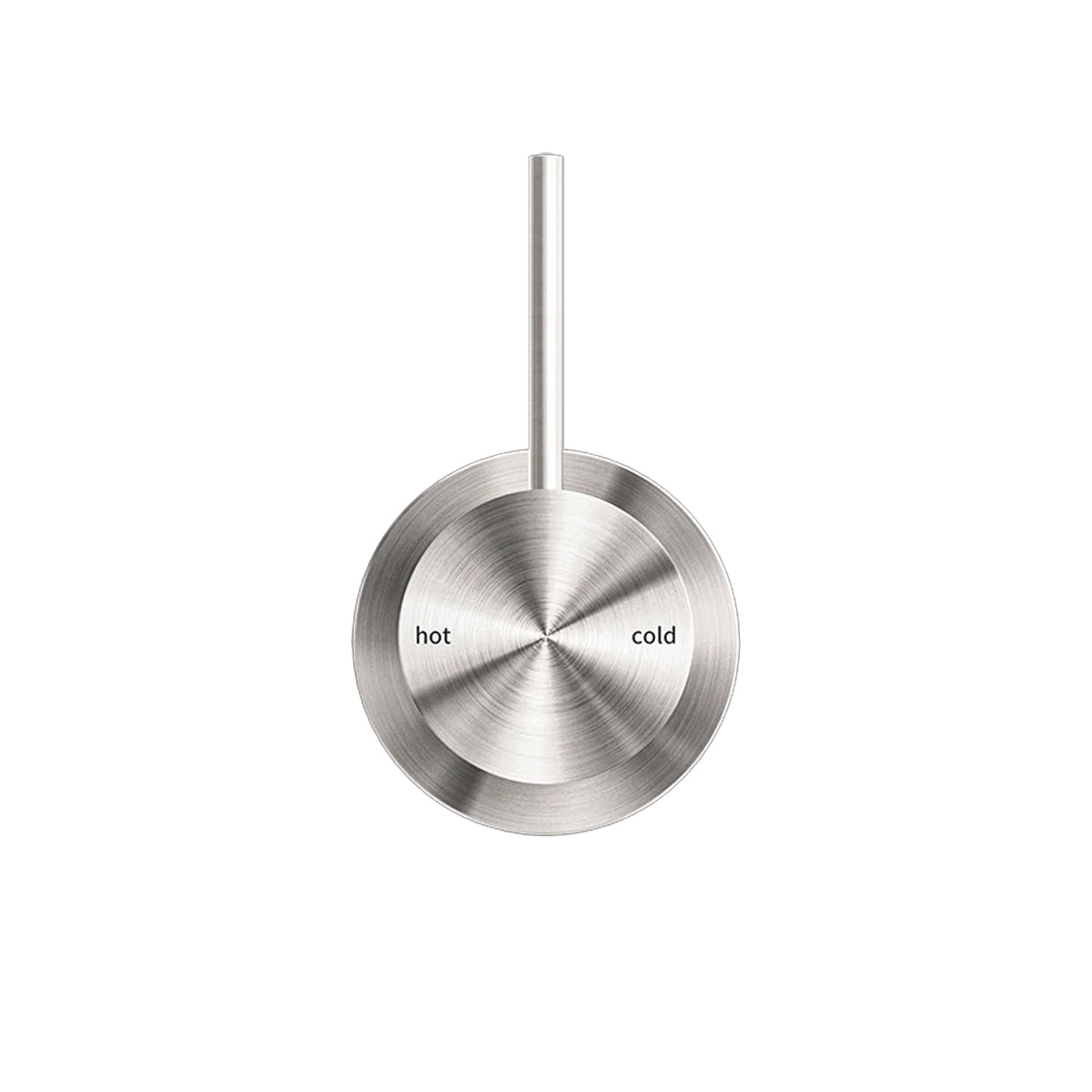 MECCA SHOWER MIXER 60MM HANDLE UP PLATE BRUSHED NICKEL