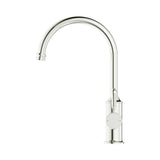 York Kitchen Mixer Gooseneck Spout With Metal Lever Brushed Nickel