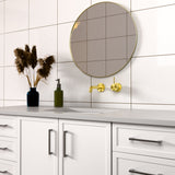 MECCA SHOWER MIXER 60MM HANDLE UP PLATE BRUSHED GOLD